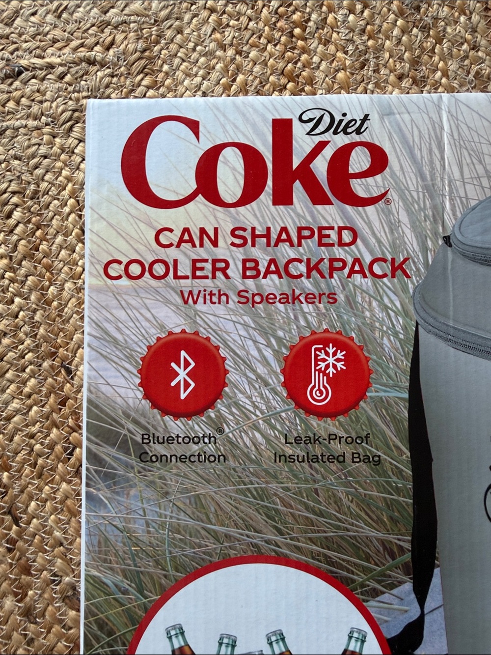 NIB The Diet Coke Can Shaped Cooler Backpack Bluetooth Speaker 24 Can Capacity - Picture 2 of 5